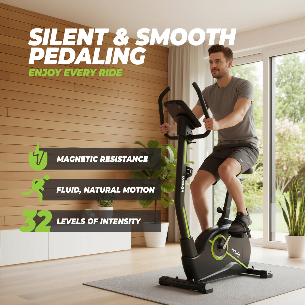VirtuFit iConsole HTR 2.1 Ergomètre Vélo d'appartement - Tweedekans