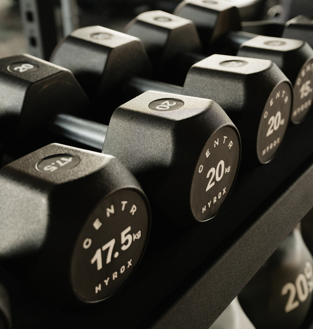 Centr x HYROX Haltère Hexagonale en Uréthane - 20 kg
