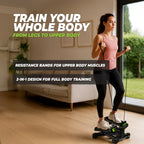 VirtuFit ST10 2-in-1 Side Stepper - avec ordinateur et câbles de résistance