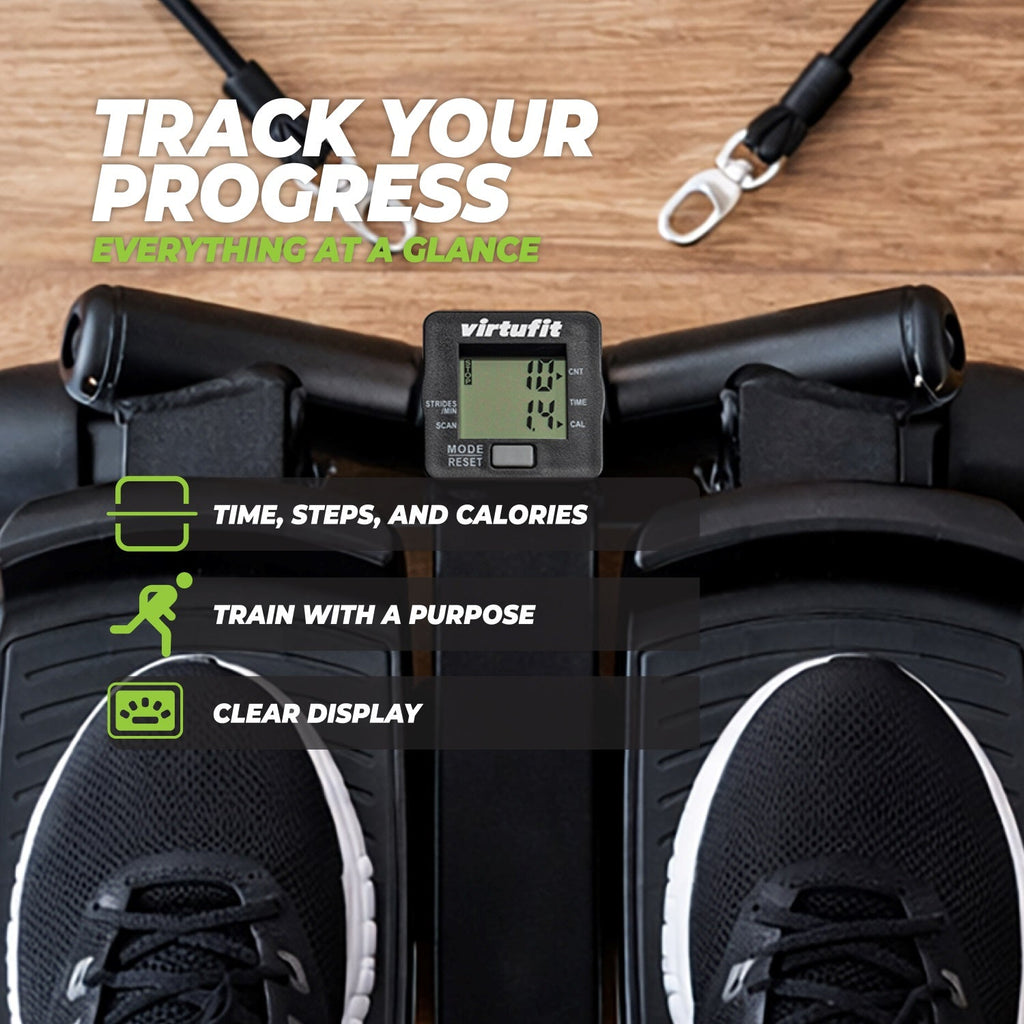 VirtuFit ST10 2-in-1 Side Stepper - avec ordinateur et câbles de résistance
