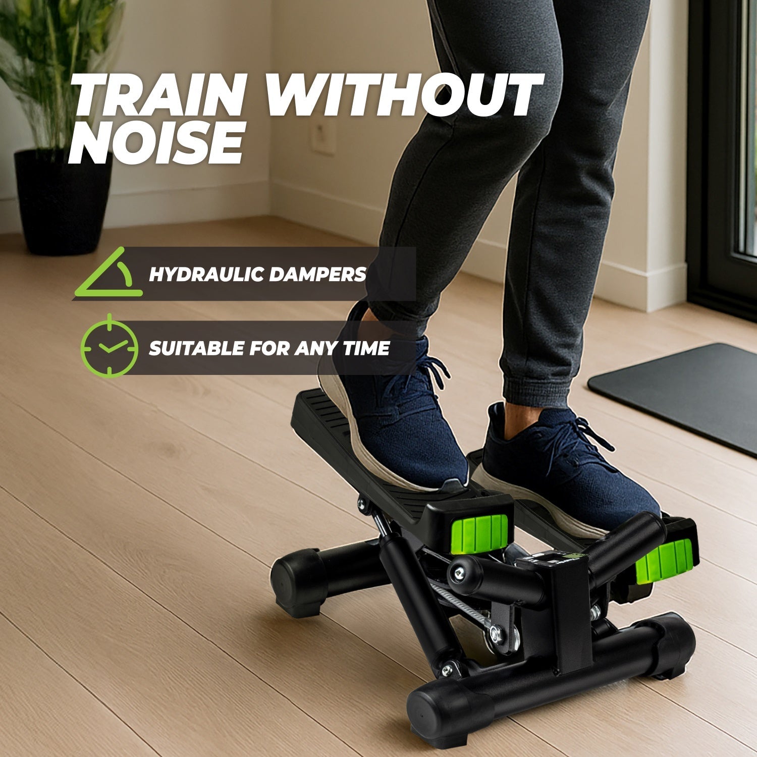 VirtuFit ST10 2-in-1 Side Stepper - avec ordinateur et câbles de résistance