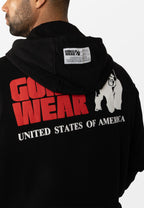 Gorilla Wear Classic Oversized Sweat à capuche zippé - Noir