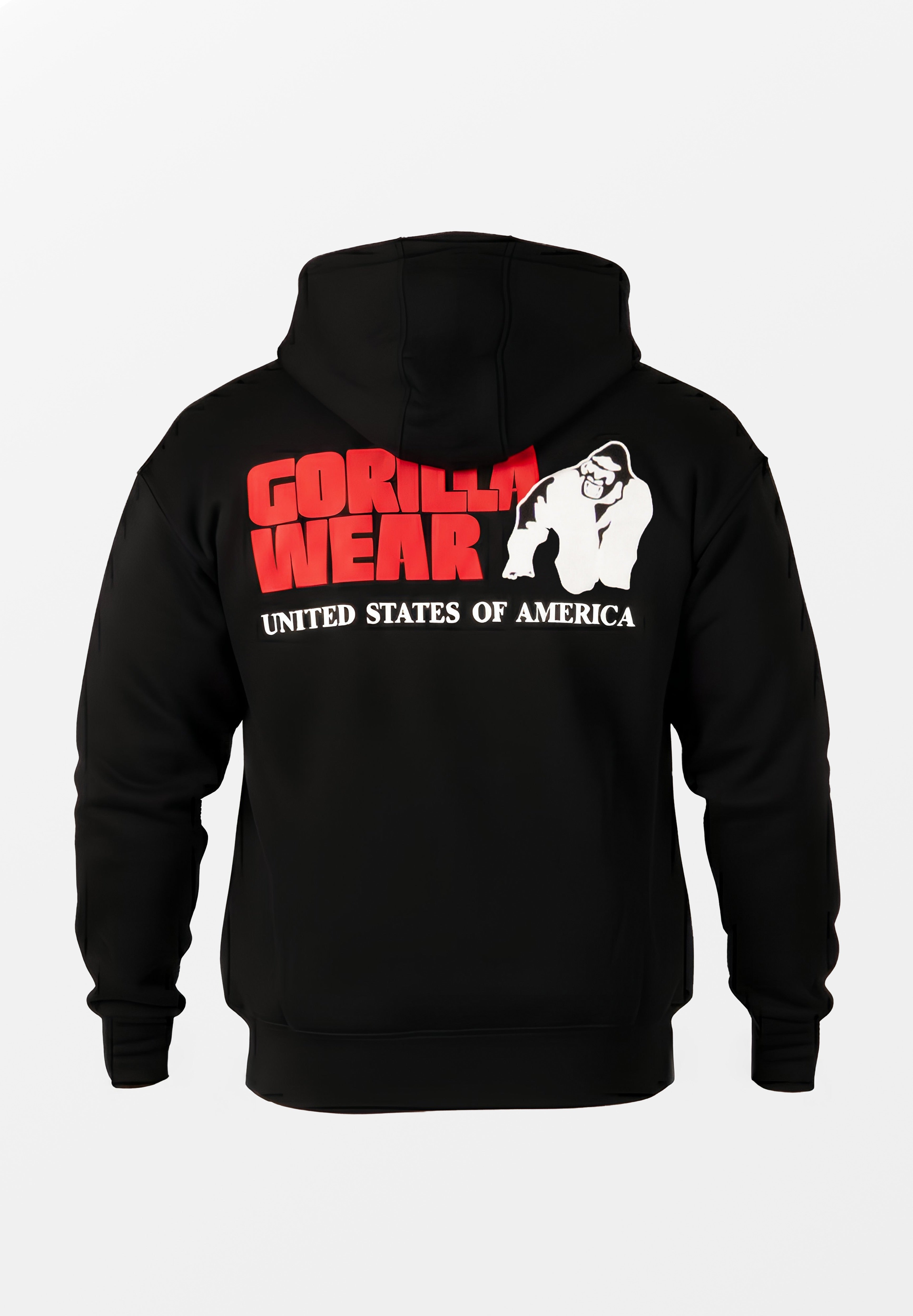 Gorilla Wear Classic Oversized Sweat à capuche zippé - Noir