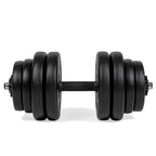 VirtuFit Haltères Réglables - Vinyle - 15 kg