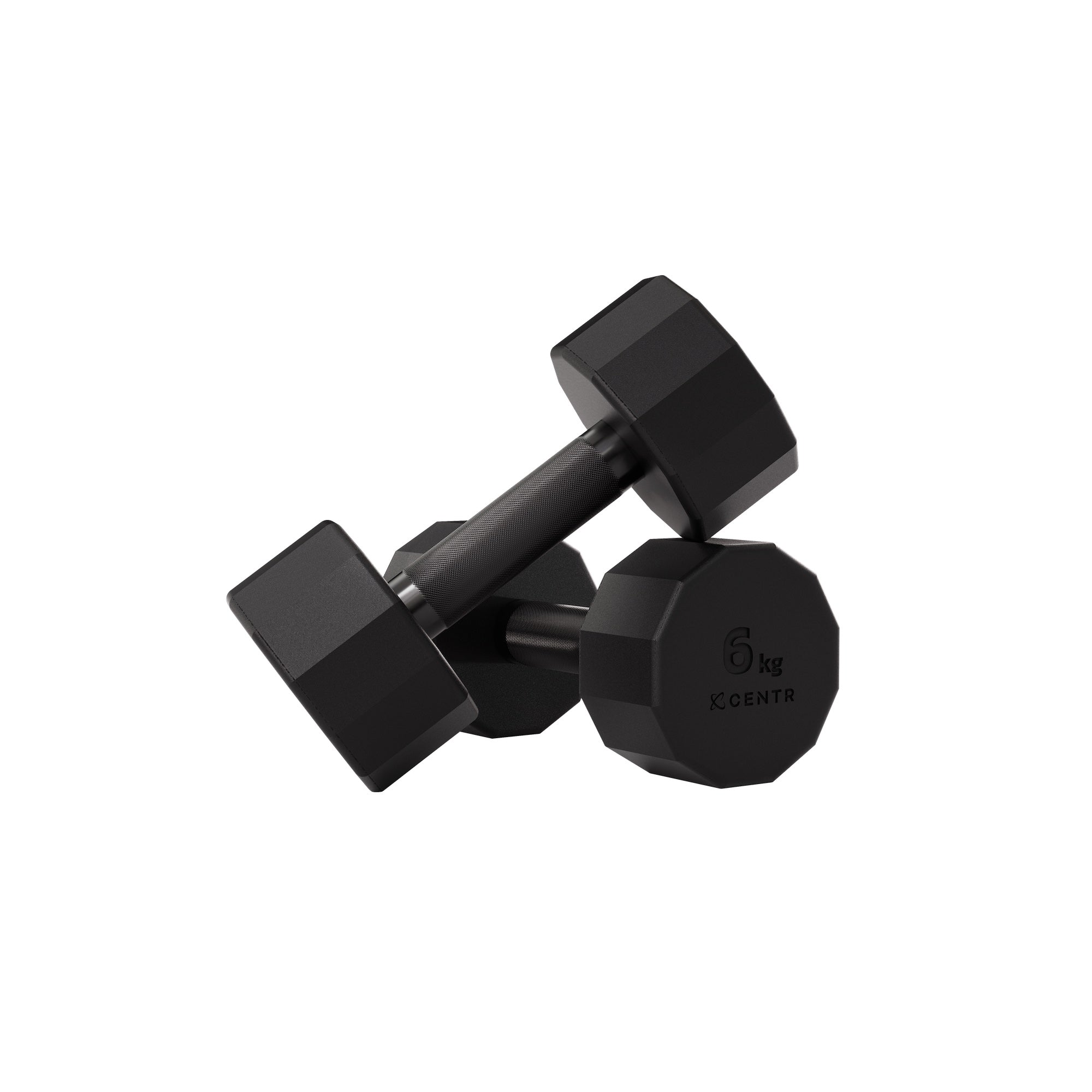 Centr Dumbbell Tower avec set d’haltères 12 pièces - 4 à 14 kg