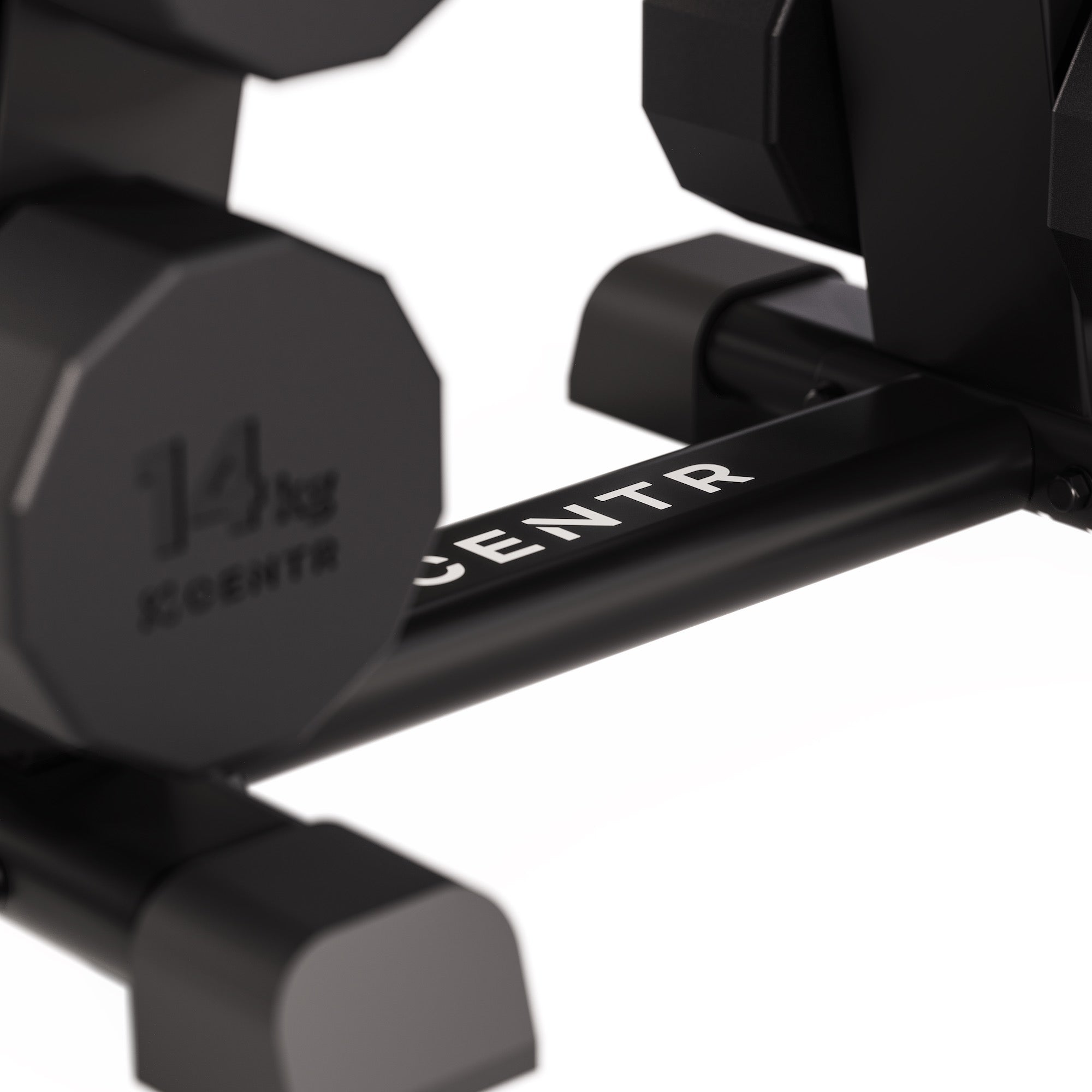 Centr Dumbbell Tower avec set d’haltères 12 pièces - 4 à 14 kg