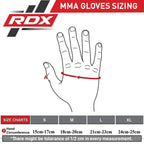 RDX Sports F6 Kara MMA Gants de Grappling - Noir