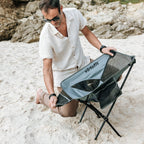 VirtuFit Camping Chair Compact - Chaise de plage - Noir - Tweedekans