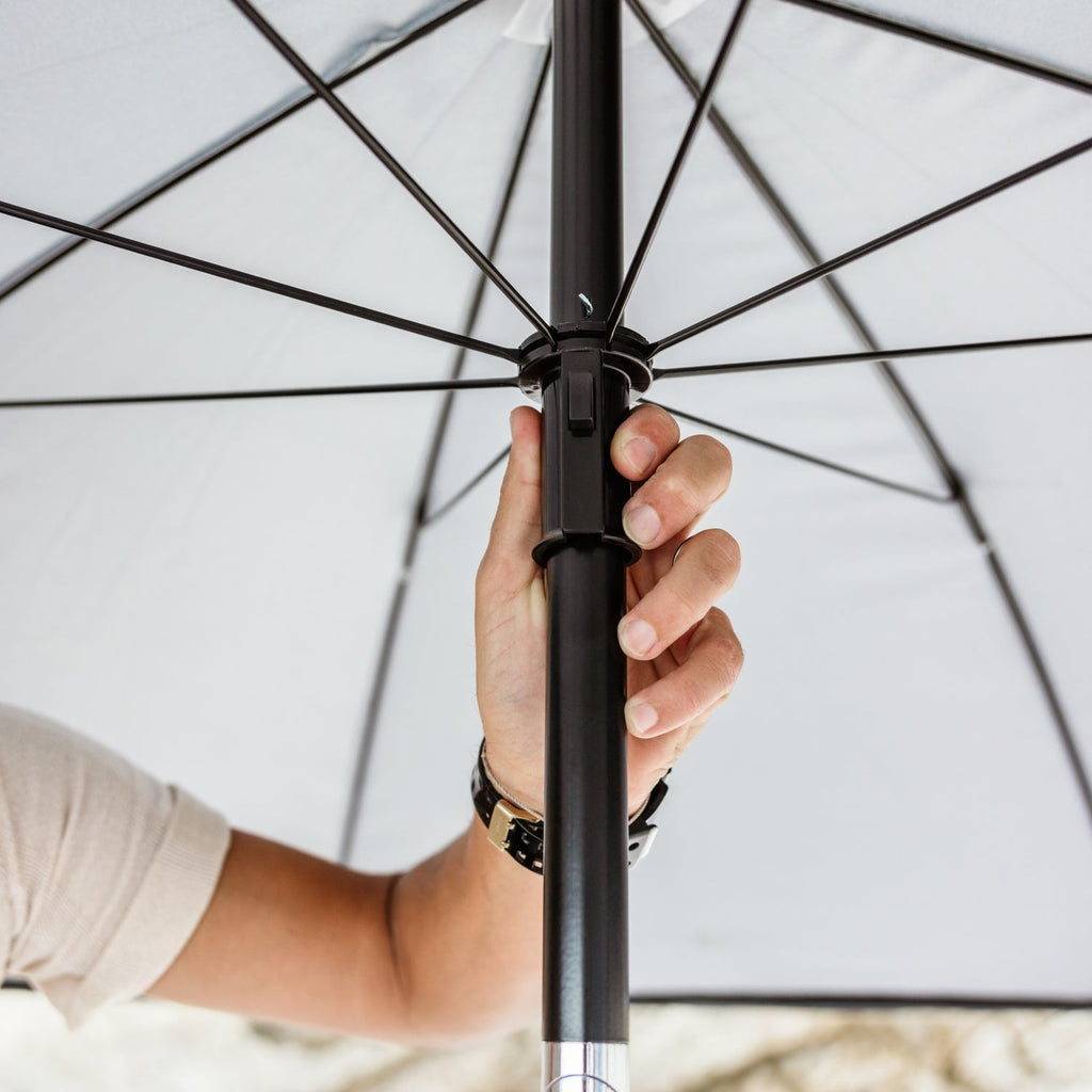 VirtuFit Parasol de plage - Windbreak - 180 cm - Gris - Tweedekans
