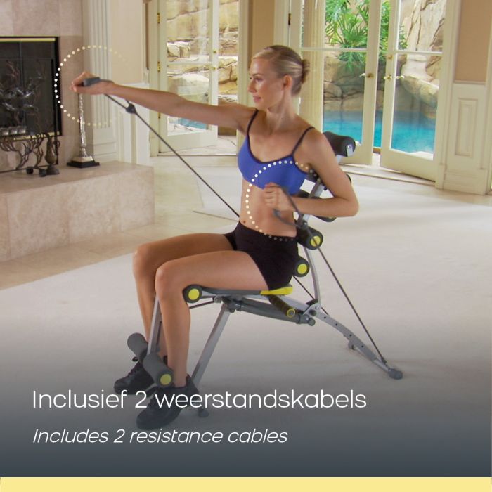 Rock Gym Banc de Musculation 6-en-1 - Entraîneur Abdominaux