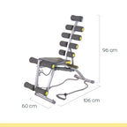 Rock Gym Banc de Musculation 6-en-1 - Entraîneur Abdominaux