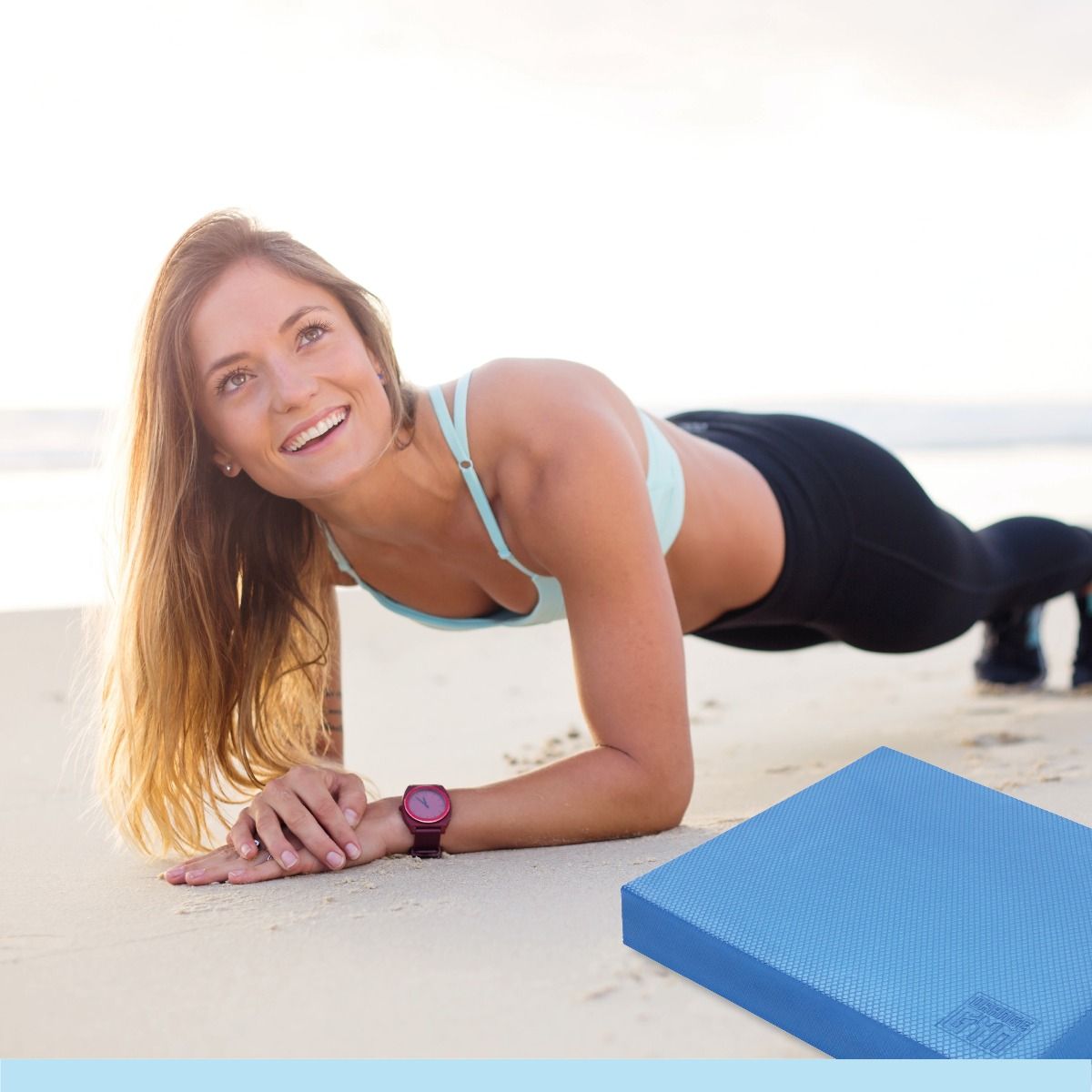 Orange Gym Balance Pad - Rose Quartz/Roze