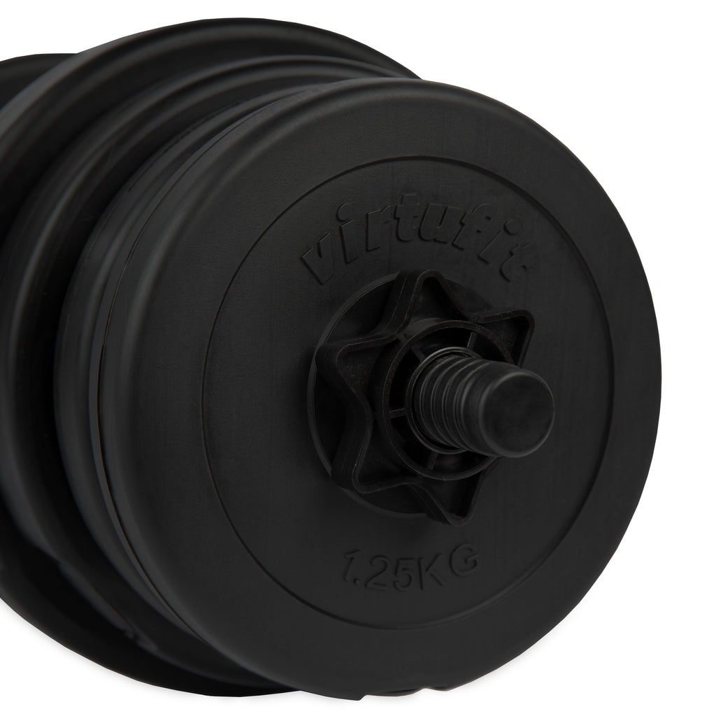 VirtuFit Adjustable Dumbbell Set - 2 in 1 Set - 30 kg - Vinyl