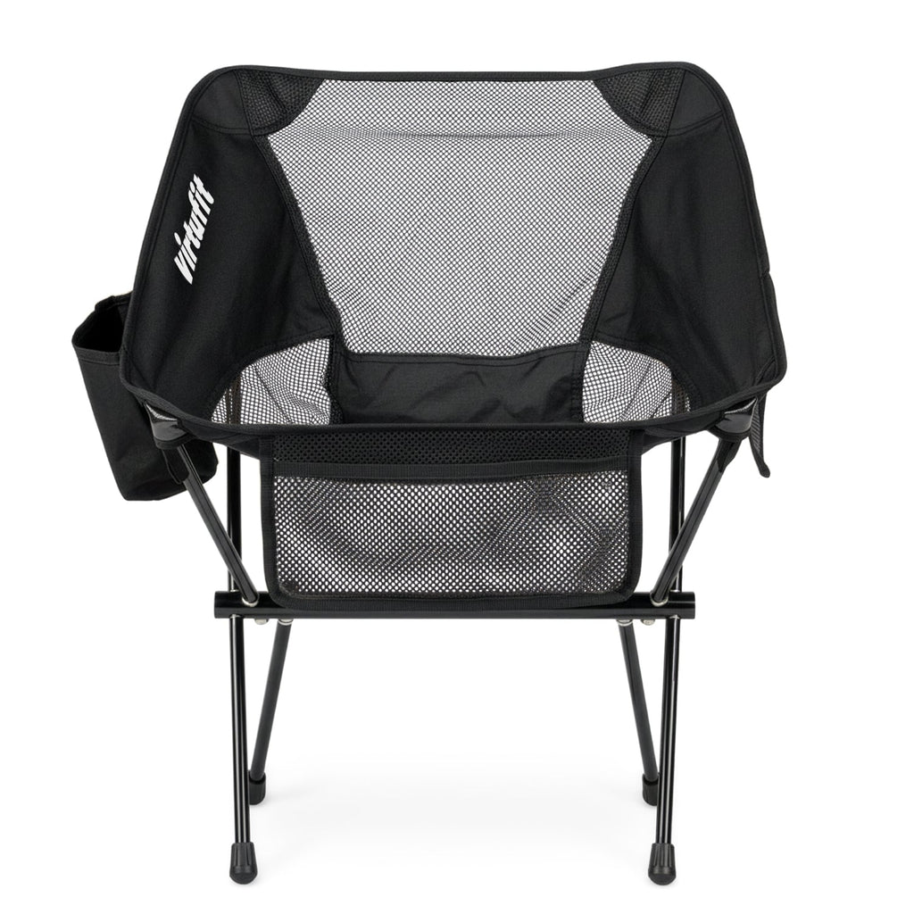 VirtuFit Camping Stoel Compact - Opvouwbaar - Zwart - Set van 2 - Detail