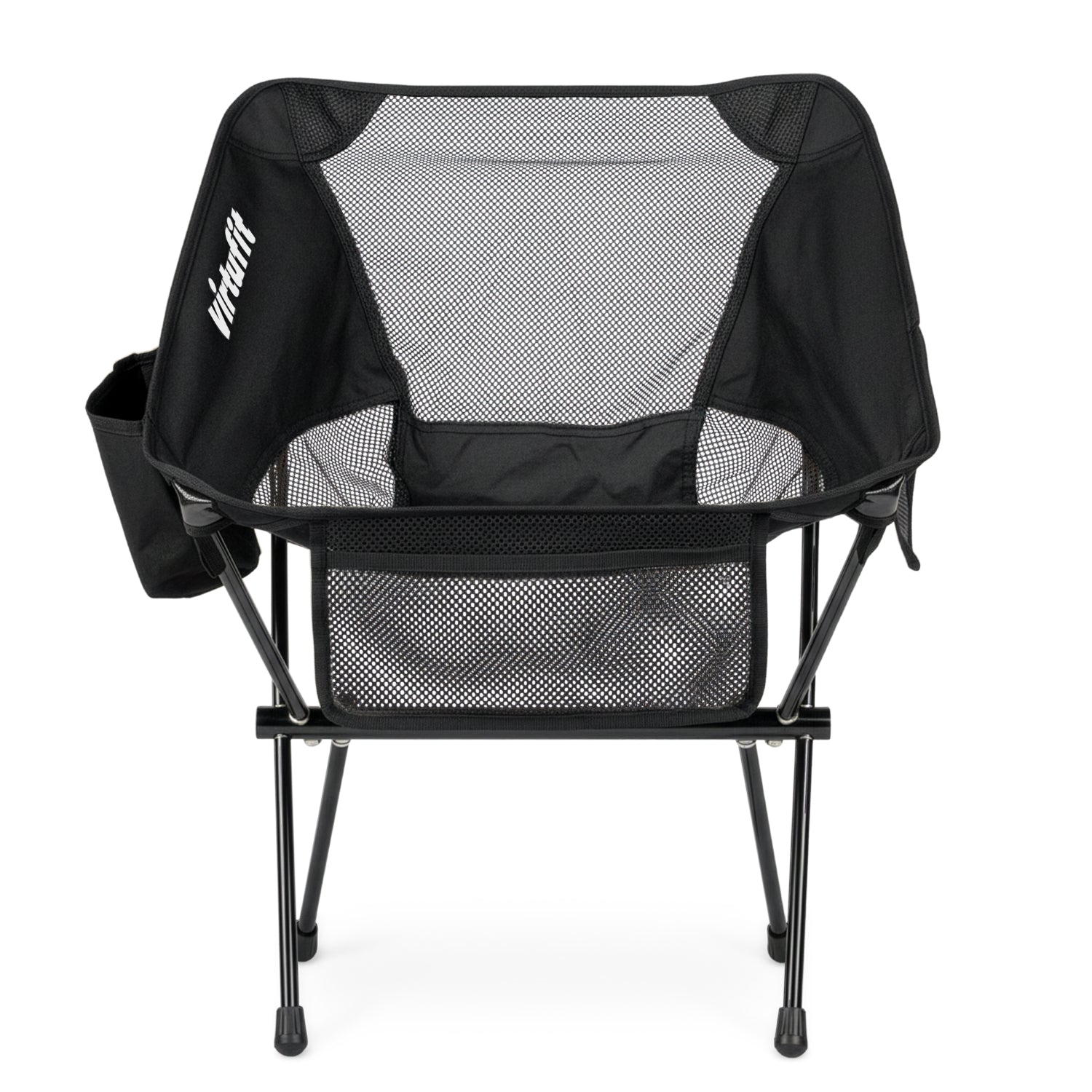 VirtuFit Camping Stoel Compact - Opvouwbaar - Zwart - Set van 2 - Detail