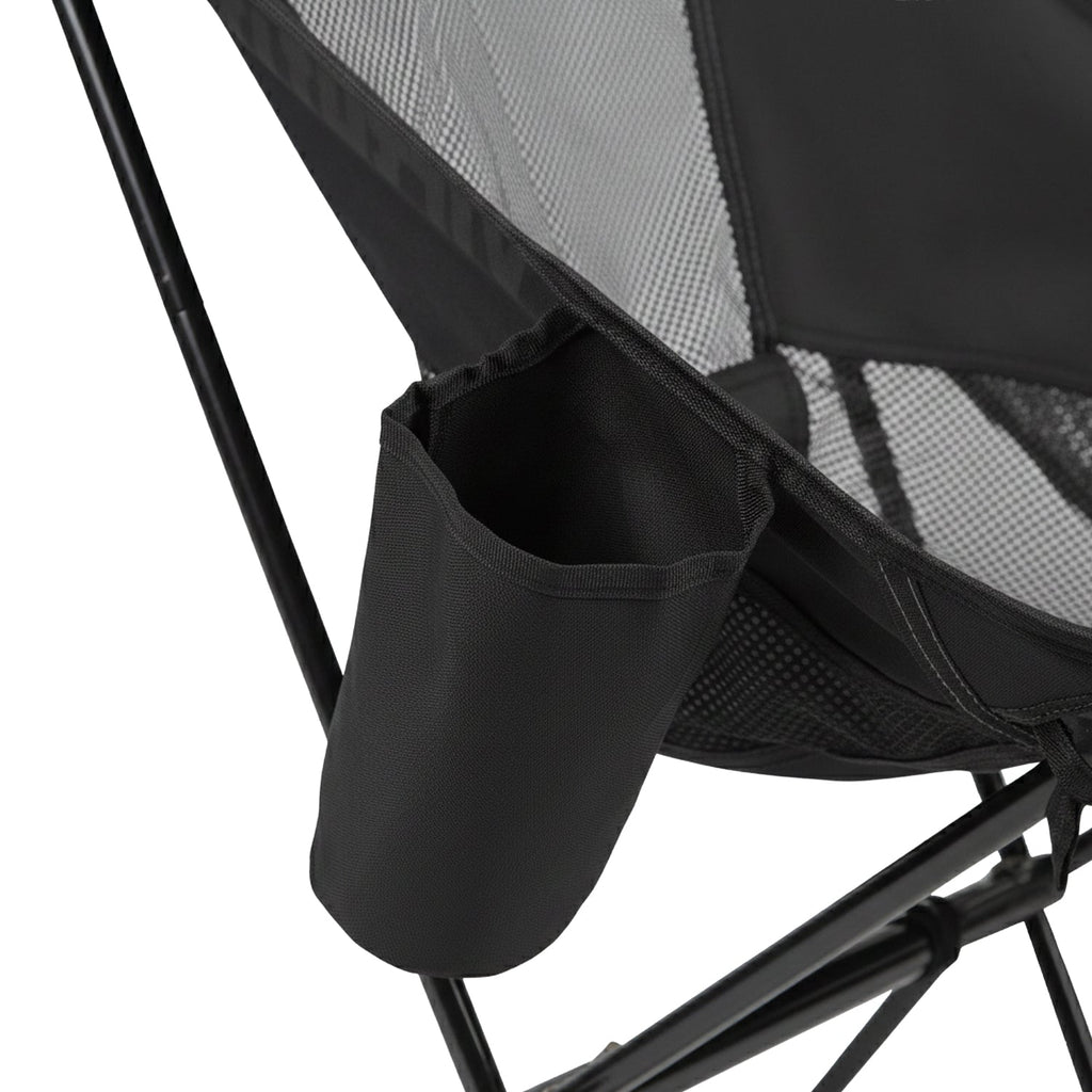 VirtuFit Camping Stoel Compact - Opvouwbaar - Zwart - Set van 2 - Afbeelding 5