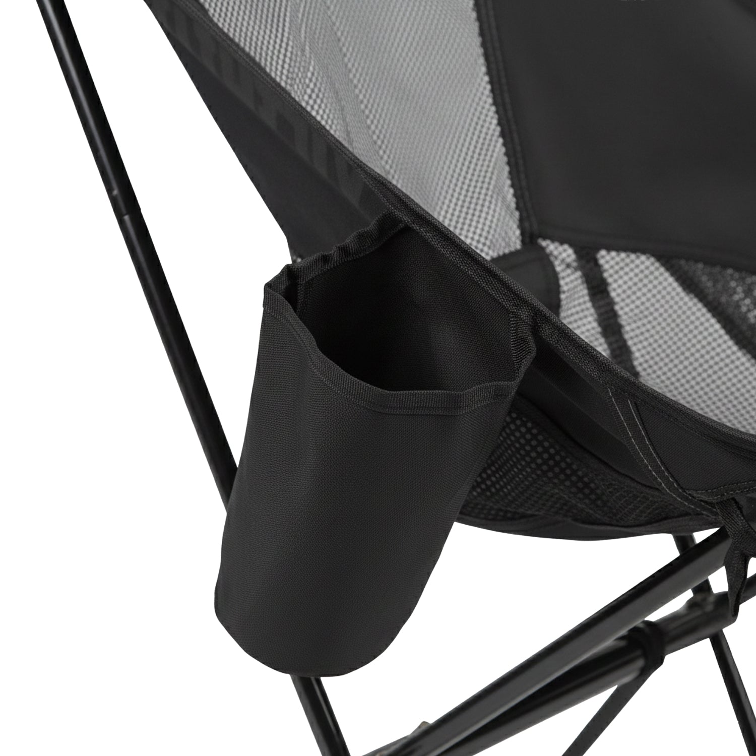 VirtuFit Camping Stoel Compact - Opvouwbaar - Zwart - Set van 2 - Afbeelding 5