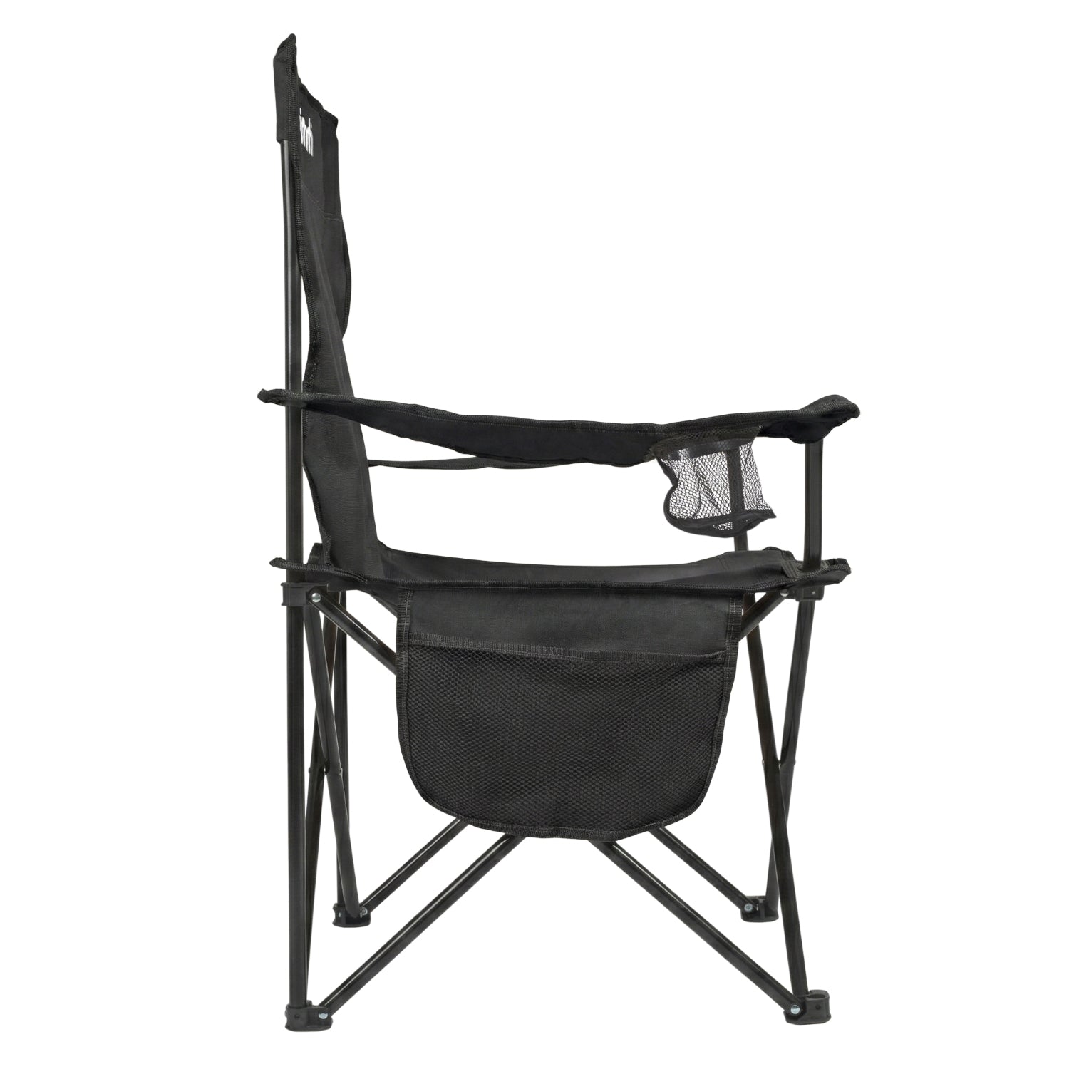 VirtuFit Opvouwbare Camping Stoel - Zwart - Set van 2