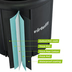 VirtuFit Bain de glace XXL - 375 litres - Anthracite - Accessoires inclus - Tweedekans