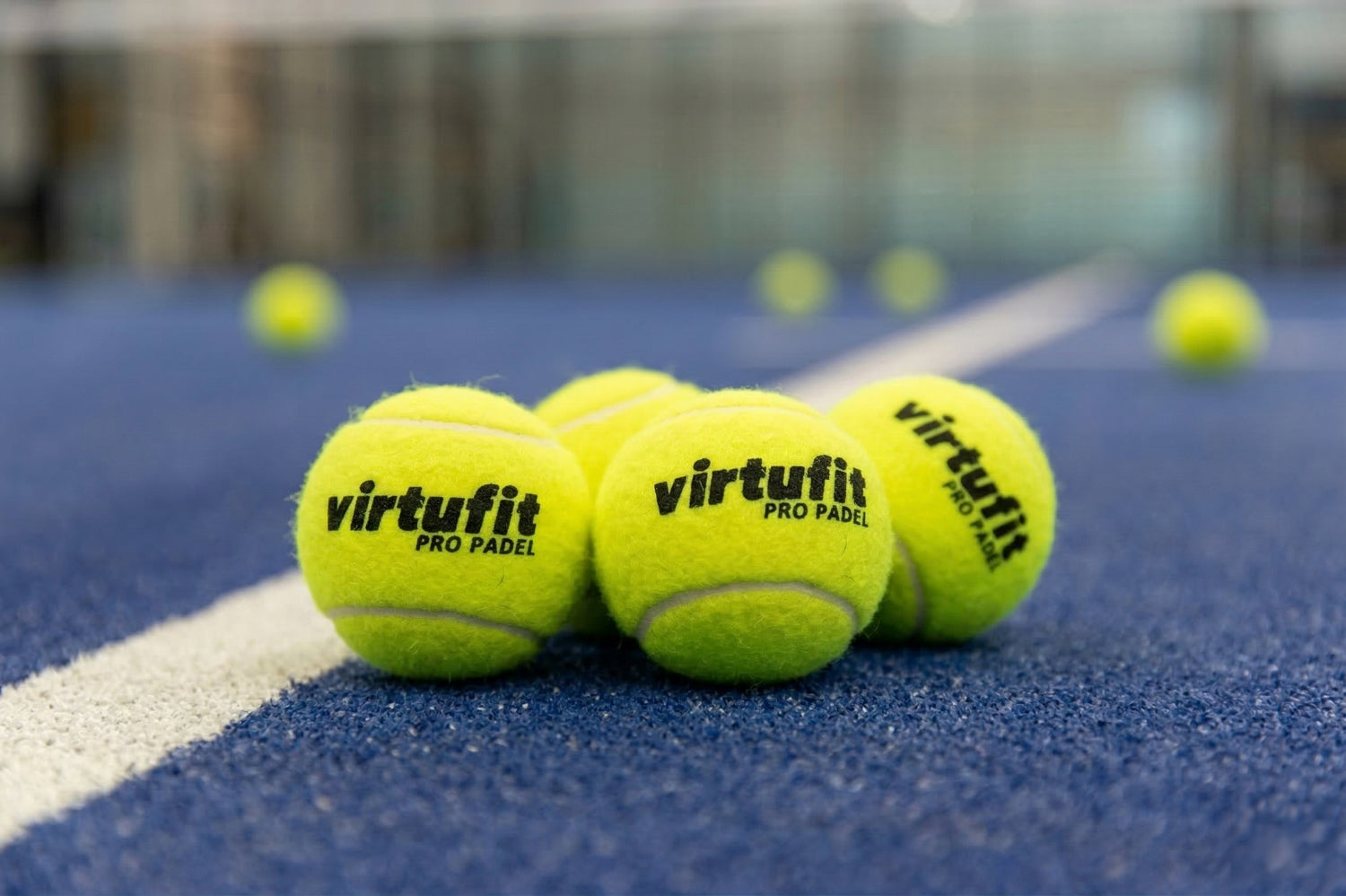 VirtuFit Pro Padel Ballen - Set / 3 ballen - Tweedekans