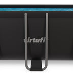 Piscine Rectangulaire VirtuFit 400 x 200 x 122 cm - Anthracite - Tweedekans
