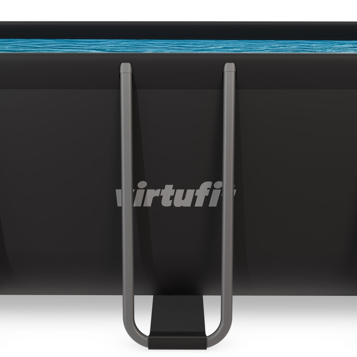 Piscine Rectangulaire VirtuFit 400 x 200 x 122 cm - Anthracite - Tweedekans