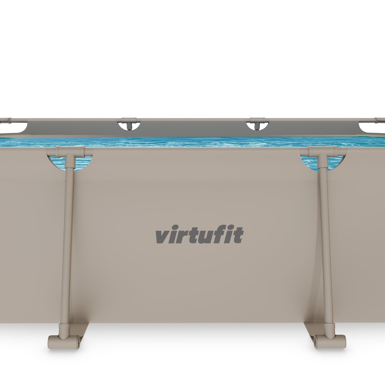 Piscine Rectangulaire VirtuFit - Beige - 300 x 210 x 66 cm - Tweedekans