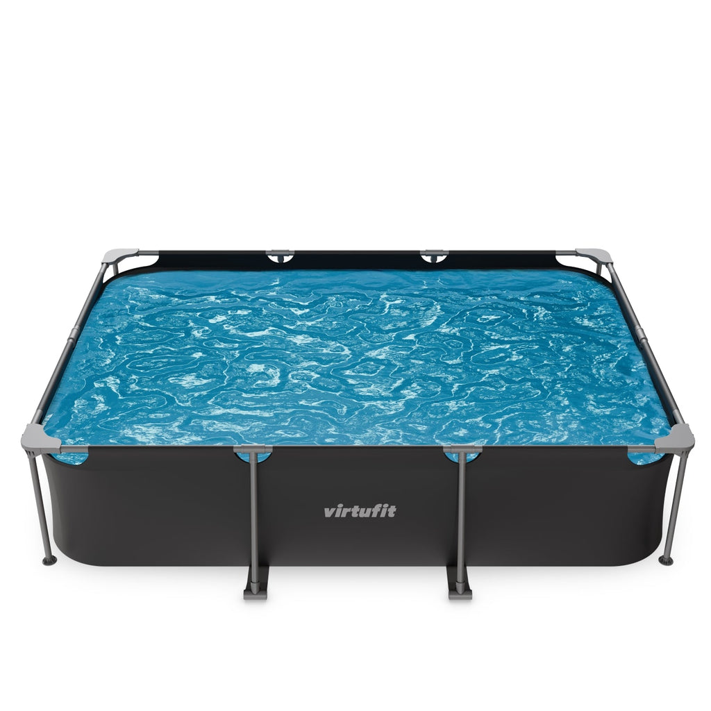 Piscine Rectangulaire VirtuFit - Anthracite - 300 x 210 x 66 cm - Tweedekans