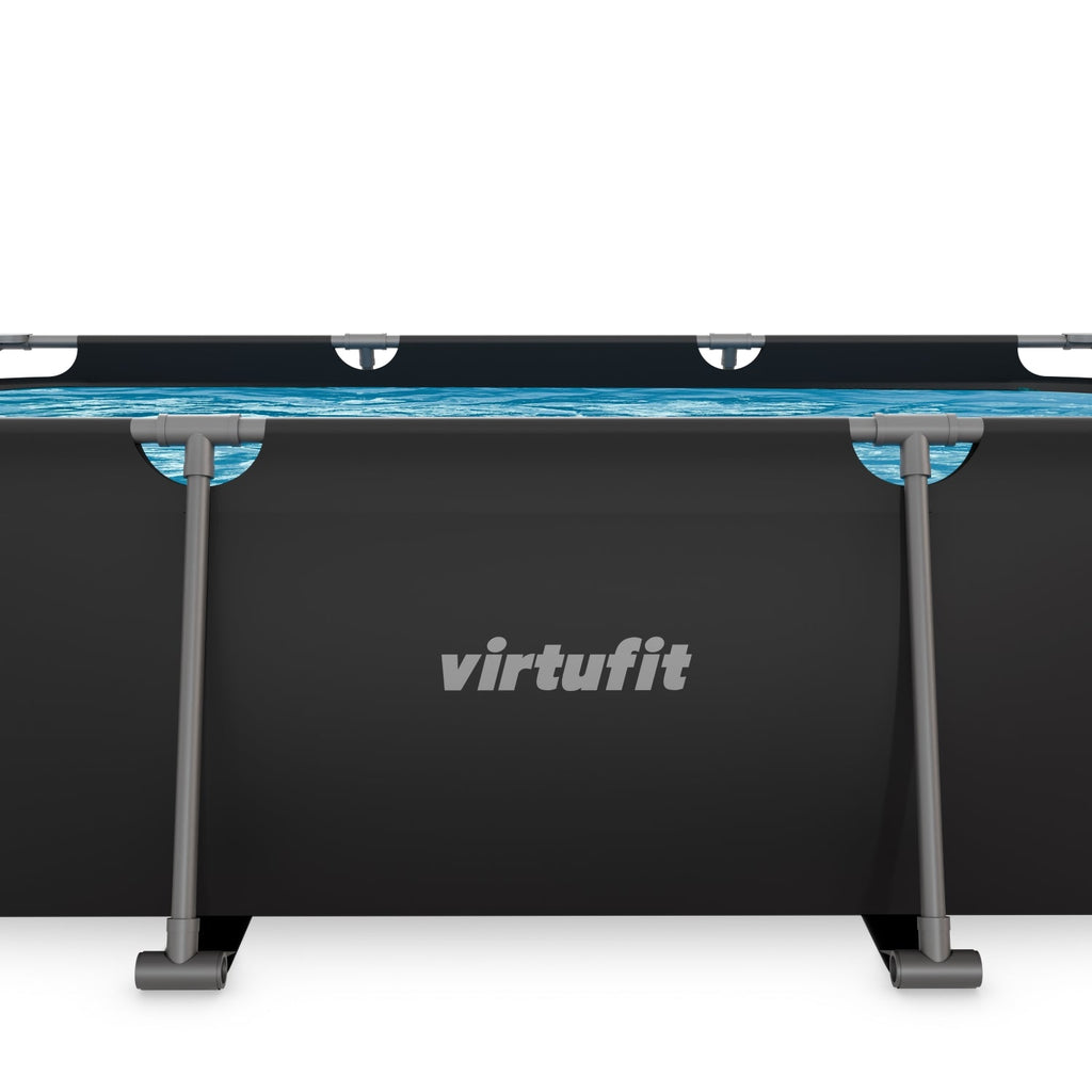 Piscine Rectangulaire VirtuFit - Anthracite - 300 x 210 x 66 cm - Tweedekans
