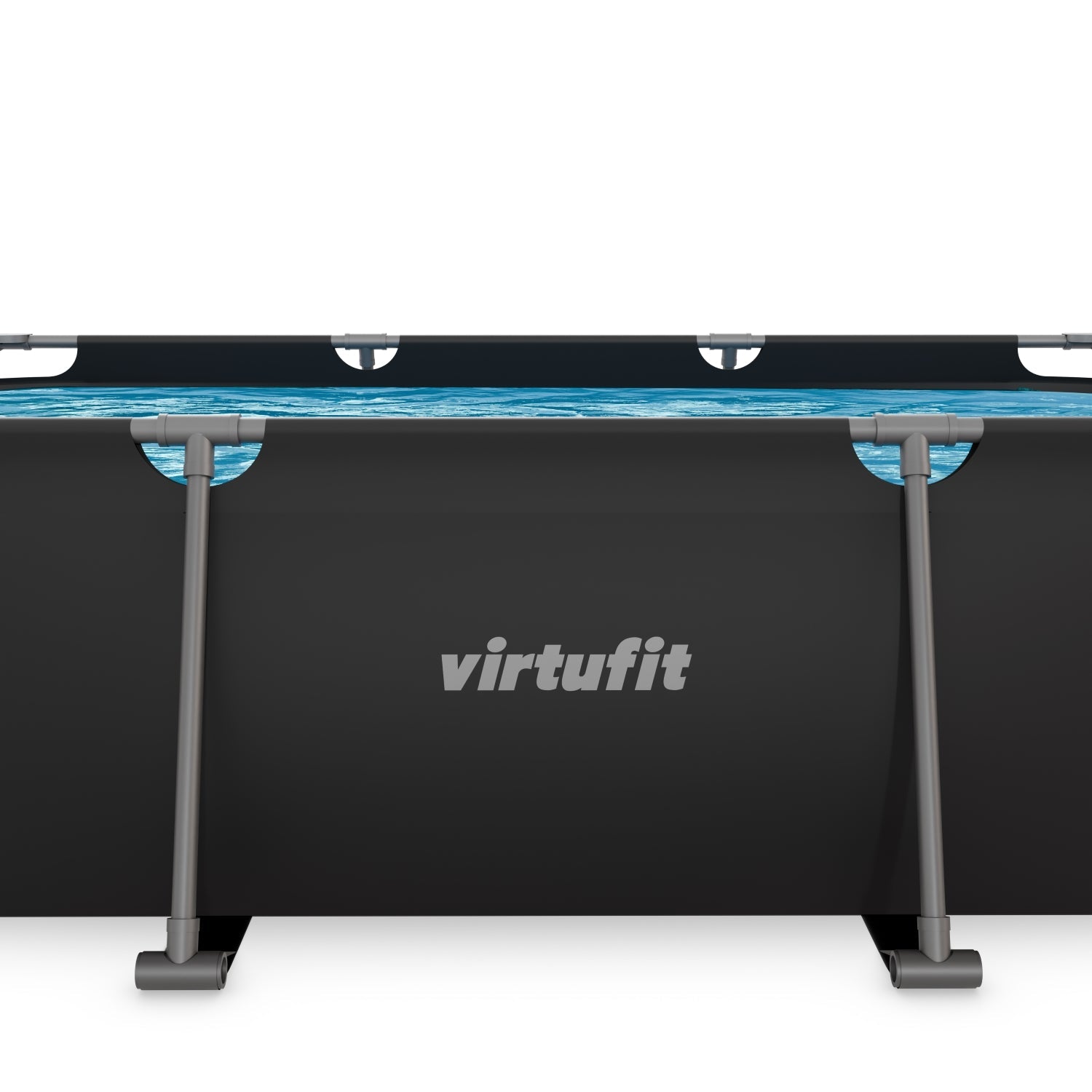 Piscine Rectangulaire VirtuFit - Anthracite - 300 x 210 x 66 cm - Tweedekans