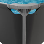 Piscine Rectangulaire VirtuFit - Anthracite - 300 x 210 x 66 cm - Tweedekans