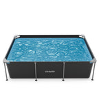Piscine Rectangulaire VirtuFit - Anthracite - 260 x 180 x 66 cm - Tweedekans