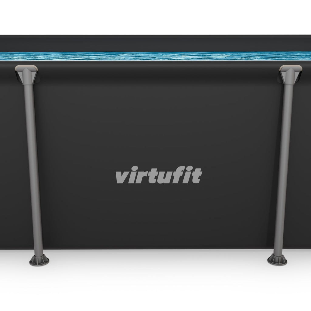 Piscine Rectangulaire VirtuFit - Anthracite - 260 x 180 x 66 cm - Tweedekans