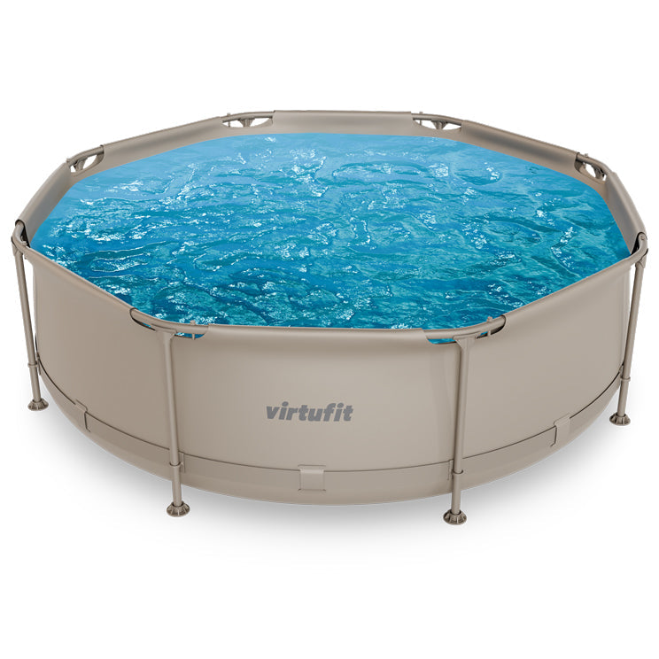Piscine Ronde VirtuFit - Ø244 x 76 cm - Beige - Tweedekans