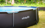 Piscine Ronde VirtuFit Ø366 x 100 cm - Anthracite - Ensemble Complet