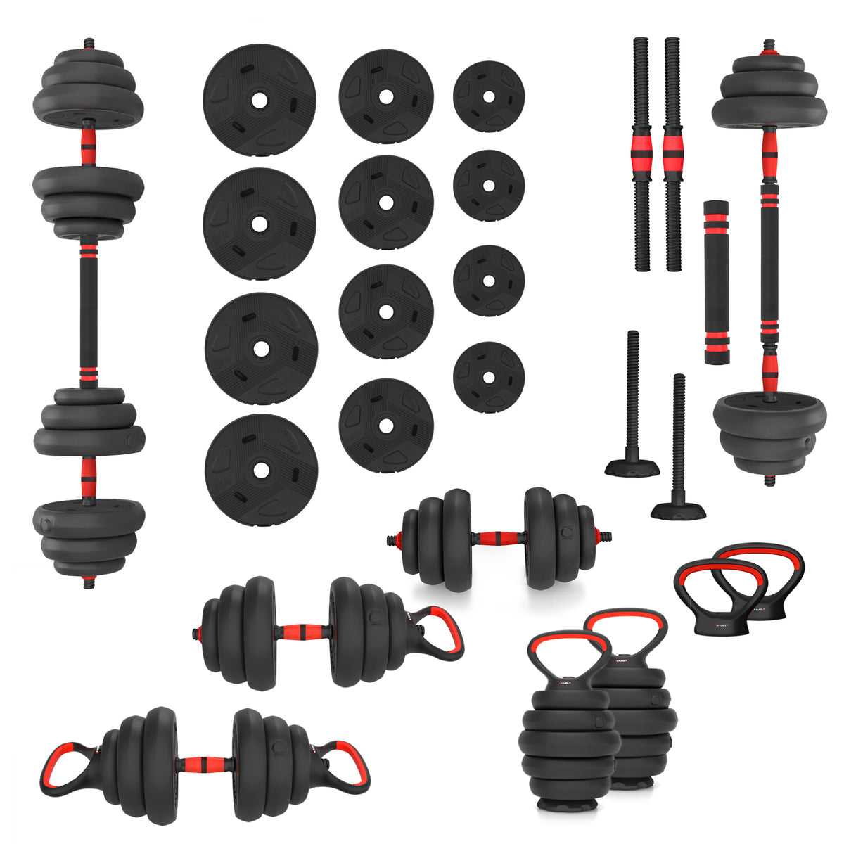 HMS 6-in-1 Set d’Entraînement de Force - 20 kg - Tweedekans