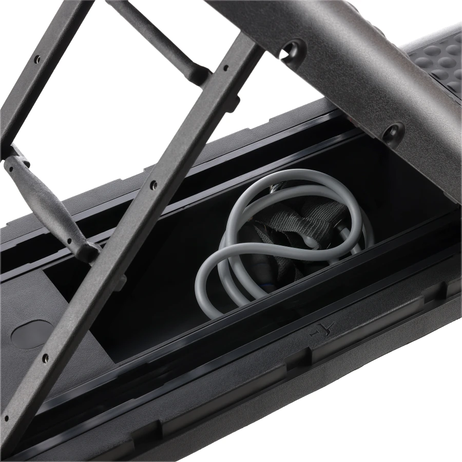 HMS Step de Fitness Réglable Pro - Stepper d'Aérobic - Noir/Orange