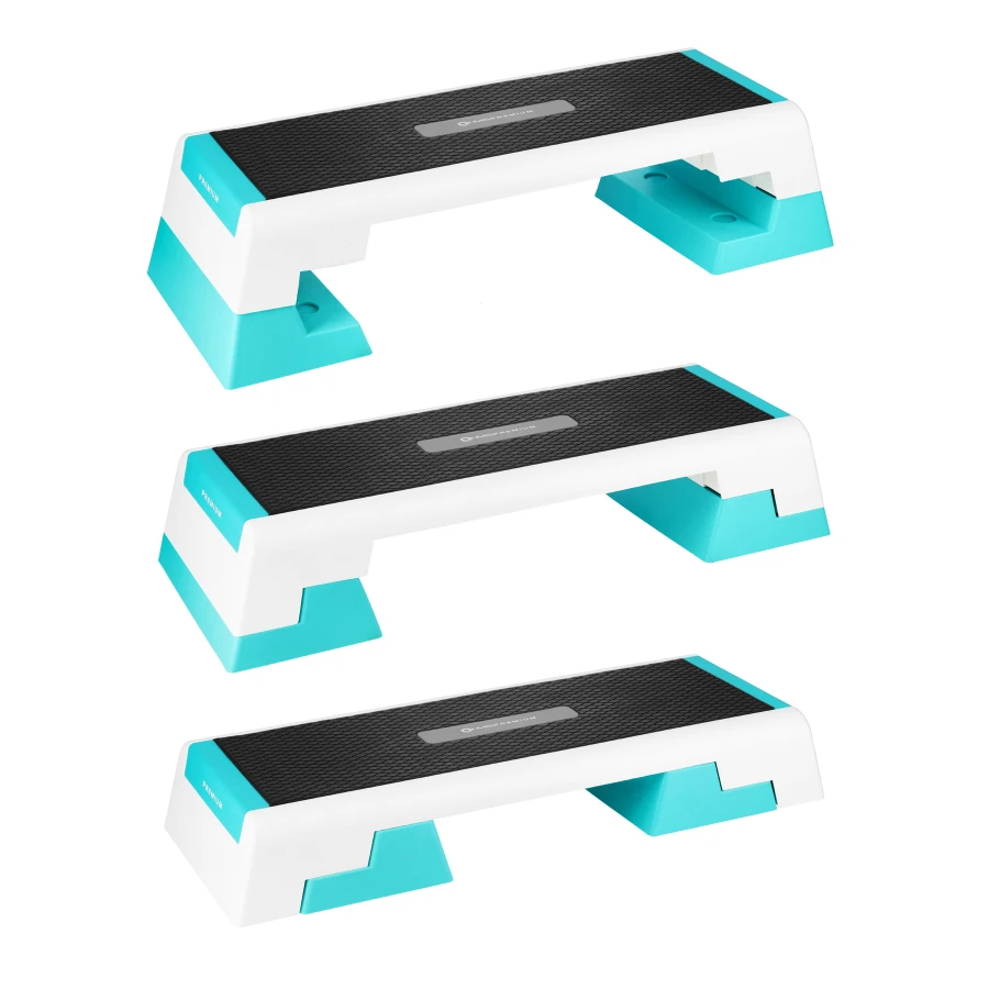 HMS Premium Step d'Aérobic - Blanc/Bleu