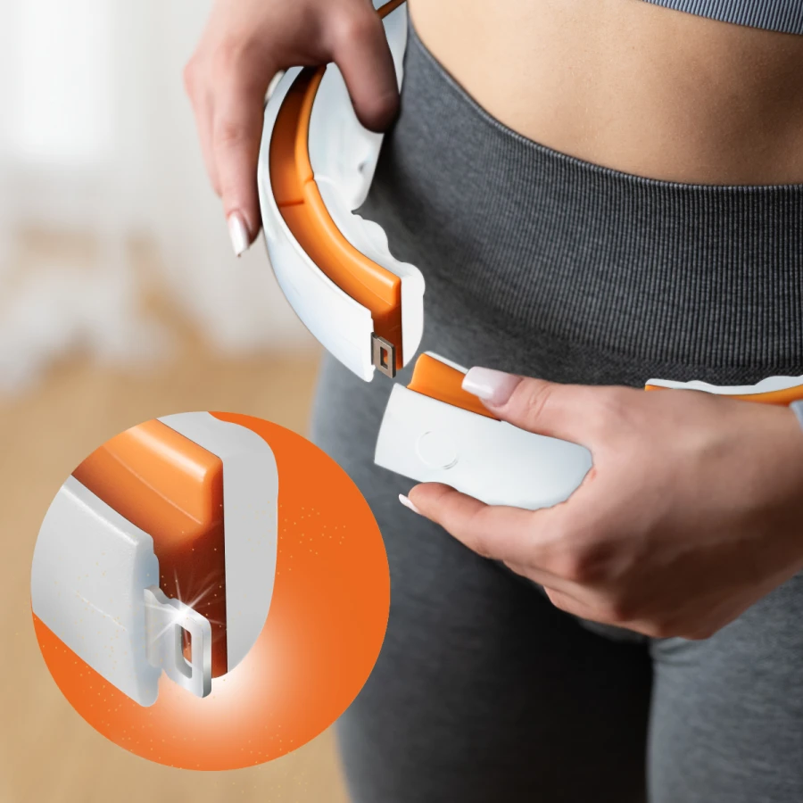 HMS Cerceau de Fitness - Aimants, Poids & Compteur - Blanc/Orange