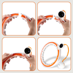 HMS Cerceau de Fitness - Aimants, Poids & Compteur - Blanc/Orange