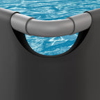 Piscine Rectangulaire VirtuFit 400 x 200 x 122 cm - Anthracite - Avec Pompe Filtrante - Tweedekans