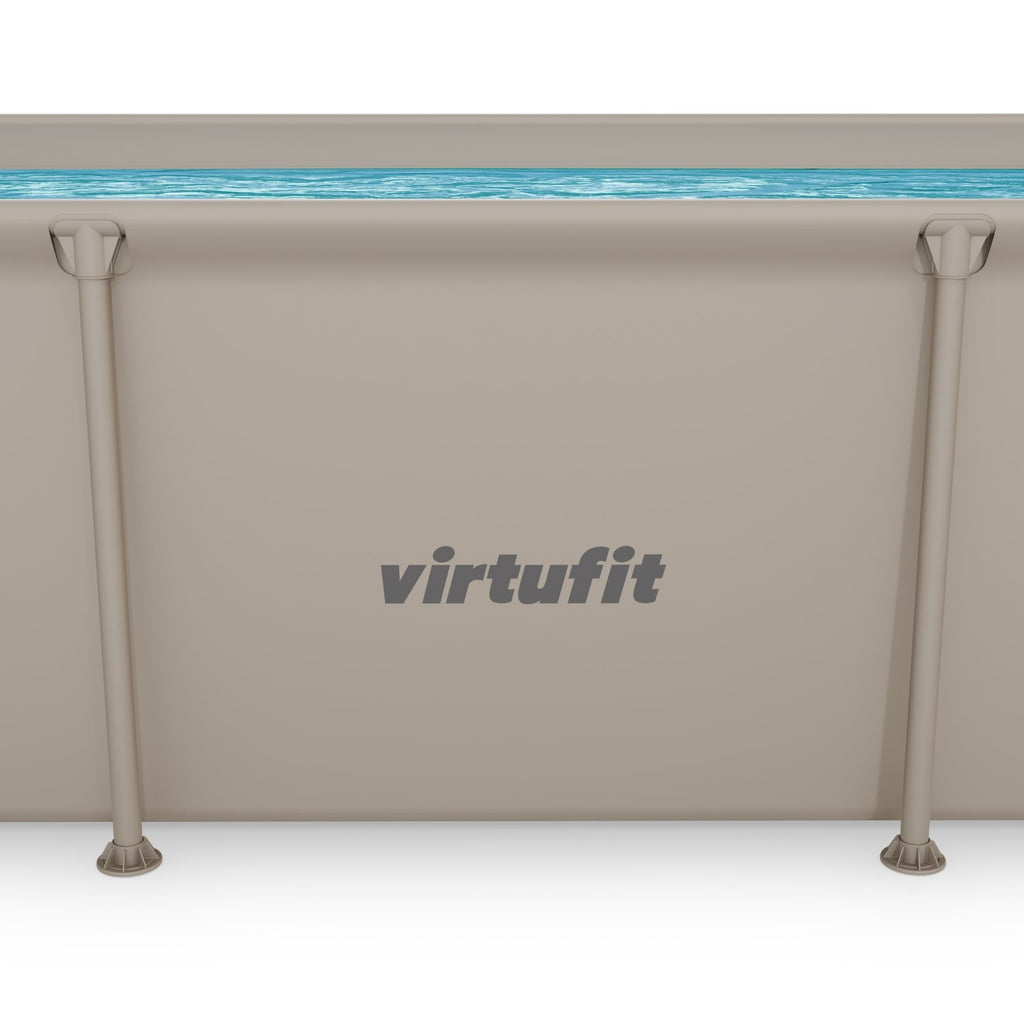 Piscine Rectangulaire VirtuFit - Beige - 260 x 180 x 66 cm - Tweedekans