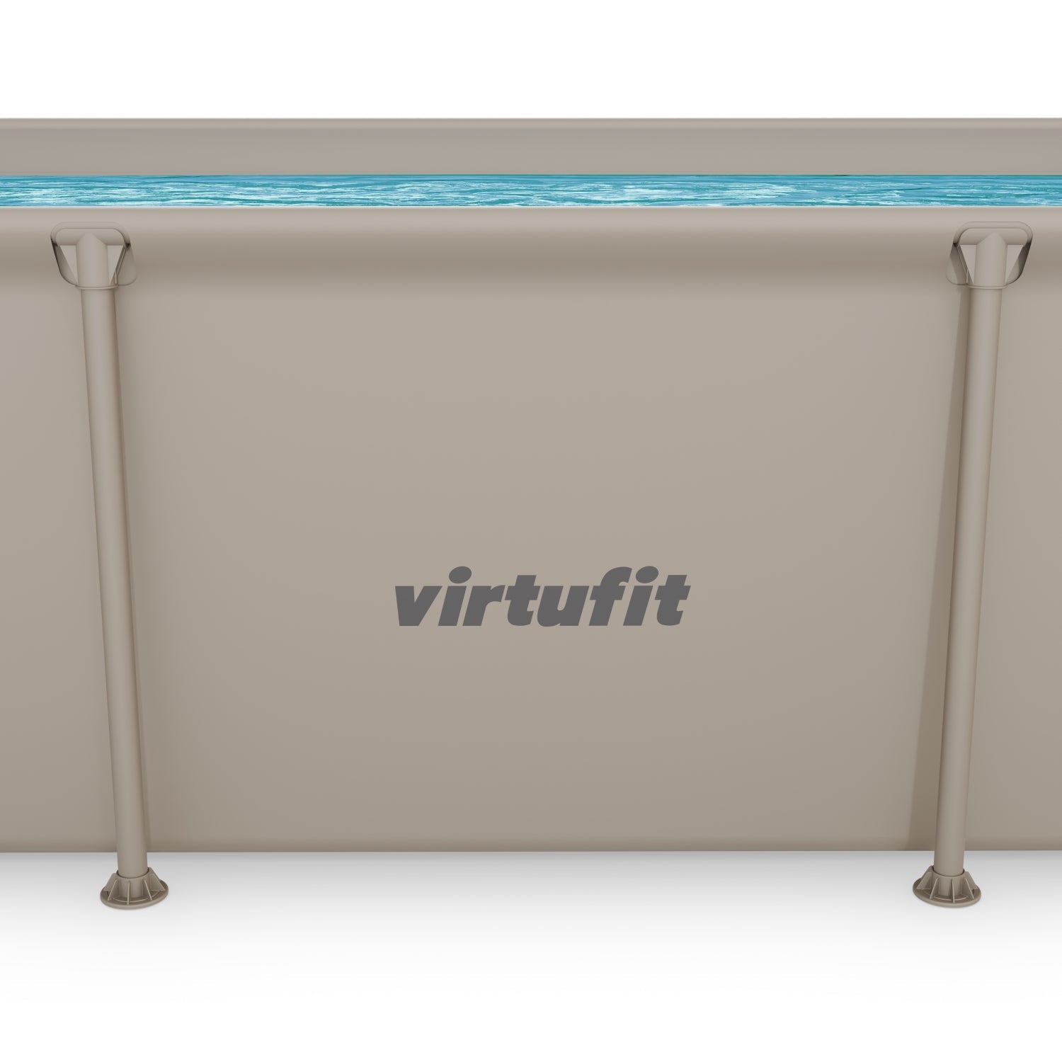 Piscine Rectangulaire VirtuFit - Beige - 260 x 180 x 66 cm - Tweedekans