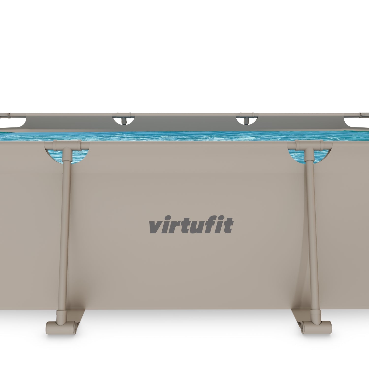 Piscine Rectangulaire VirtuFit - Beige - 300 x 210 x 66 cm