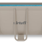 VirtuFit Rechthoekig Zwembad 400 x 200 x 122 cm - Beige - Inclusief Filterpomp - Tweedekans