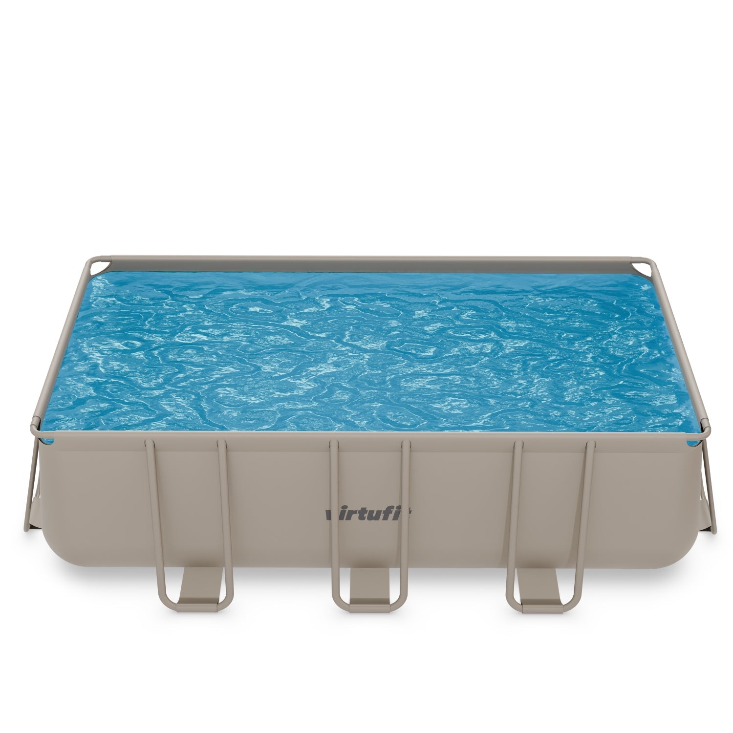 Piscine Rectangulaire VirtuFit 400 x 200 x 122 cm - Beige - Avec Pompe Filtrante
