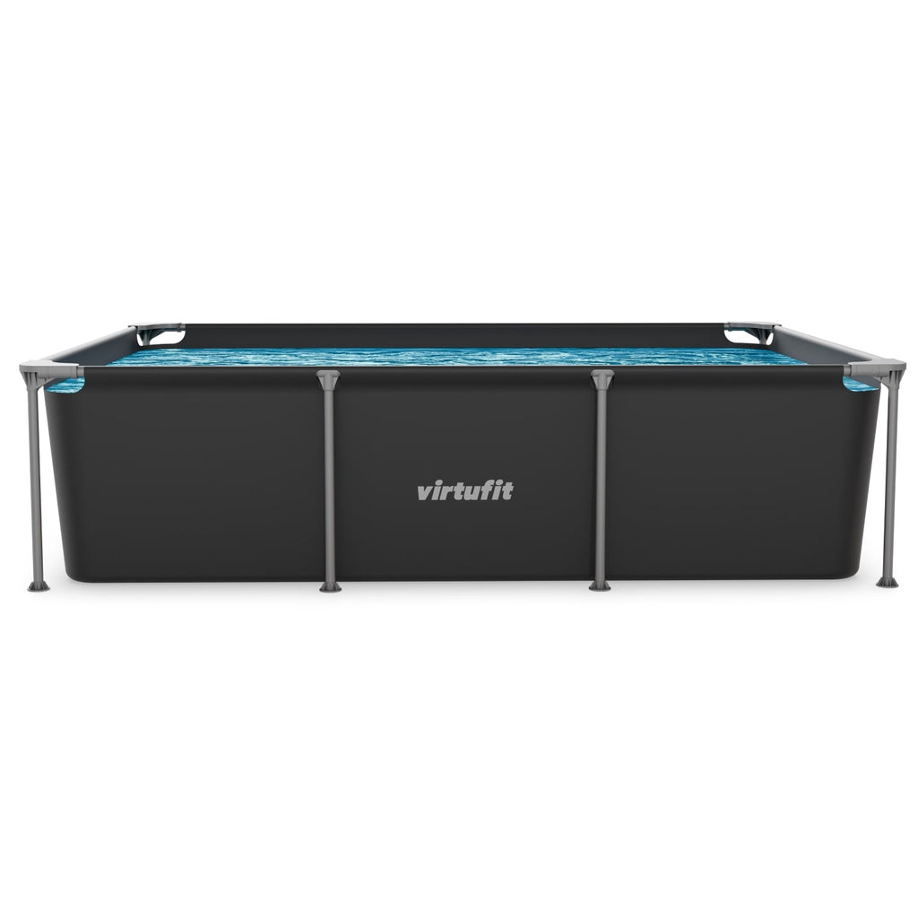 VirtuFit Piscine Rectangulaire - 260 x 180 cm - Avec Pompe De Filtration