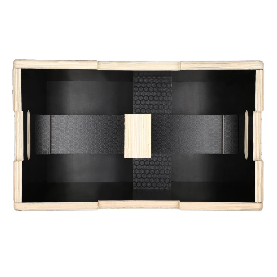 HMS Boîte Pliométrique Bois - 50 x 40 x 30 cm - Noir