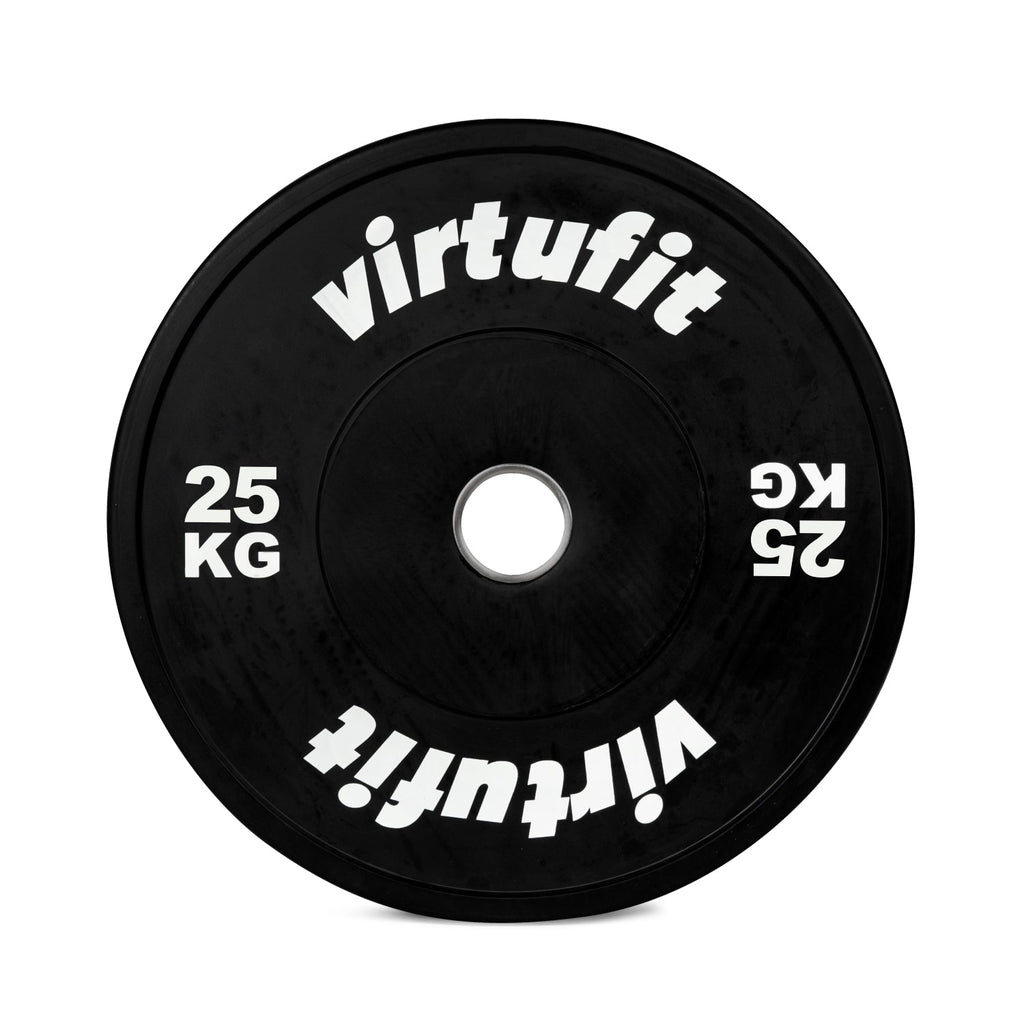 Kit de Bumper Plates VirtuFit - Disques d'Haltères Olympiques en Caoutchouc - 150 kg - Tweedekans