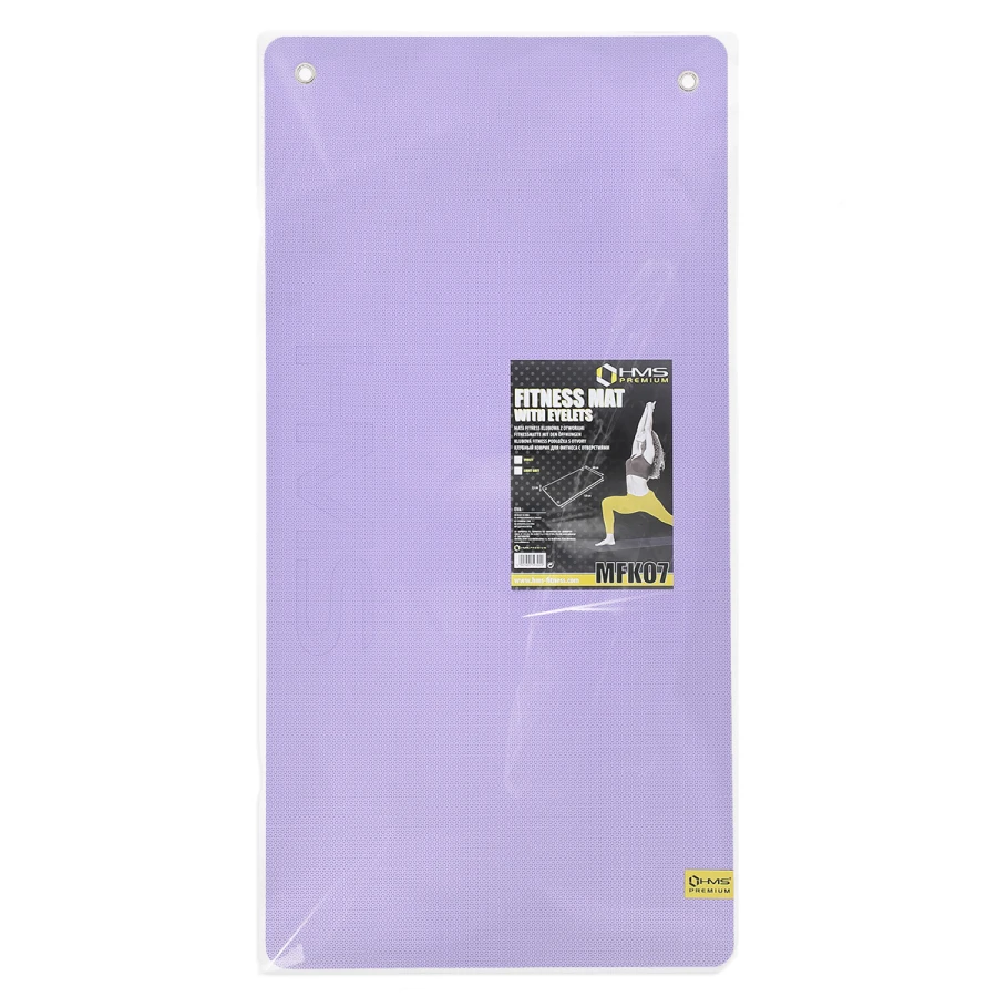 HMS Tapis de Fitness - Lilas/Noir - 15 mm